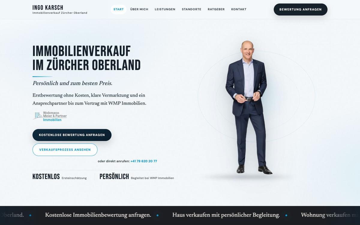 Website für Immobilienverkauf