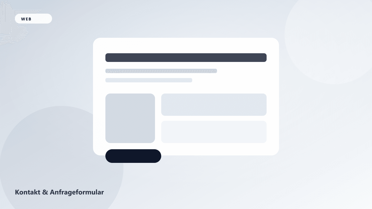 Kontakt & Anfrageformular